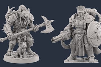 sculpt dnd 3d miniature warhammer tabletop 3d model stl figure for 3d printing
