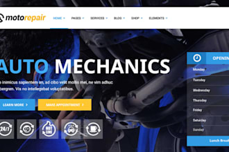 build wix mechanic website auto repair car repair garage car service website