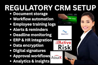 setup regulatory CRM enablon zengrc qualio compliance ai activerisk assurx sap