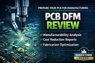 review your pcb for manufacturing and dfm issues
