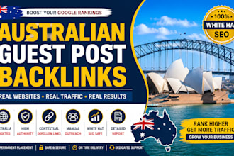 build high quality australian guest post backlinks on real websites