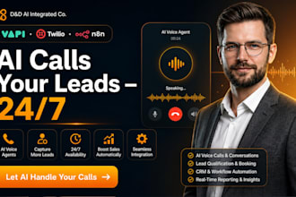 build ai voice agent, ai calling bot with vapi twilio n8n gohighlevel automation
