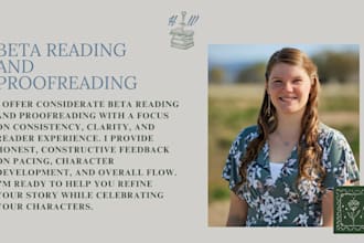 beta read and proofread your story