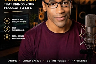 provide a natural american male voiceover