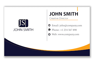 design a professional business card for your brand