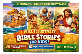 illustrate christian bible stories for children books