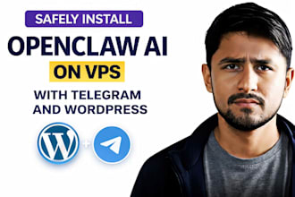 safely install openclaw ai agent on vps with telegram and wordpress integration
