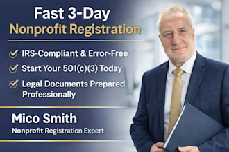 register your nonprofit organization USA fast and irs  compliant