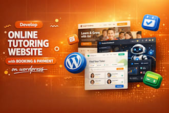 build an online tutoring website with booking and payment on wordpress wpamelia
