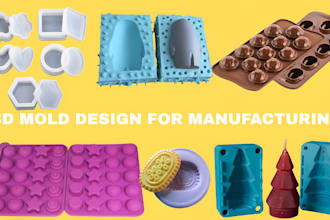 design 3d mold box for resin soap mold, silicone and plastic mold in solidworks