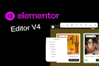 build website using latest elementor pro v4