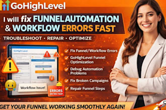 fix gohighlevel funnel automation form integrations and workflow errors fast