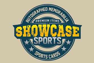 make classic sports vintage logo for showcase sports