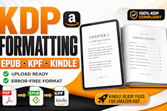 convert PDF to epub or amazon KDP kindle kpf format