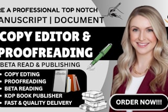copy edit and proofread your writing or manuscript document
