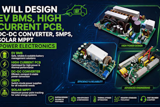 design ev bms high current pcb dc dc converter smps solar mppt power electronics