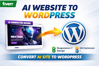 convert ai generated website to wordpress