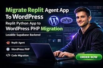 migrate replit agent app to wordpress website python app to wordpress migration