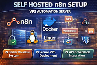 setup n8n self hosted workflow automation api webhook bot vps integration