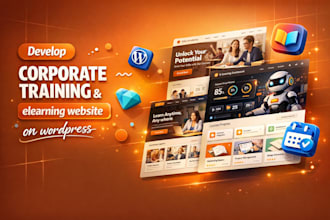 build a corporate training and elearning website on wordpress