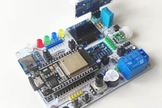 design esp32 iot pcb for automotive, wireless control, sensors and smart embedde
