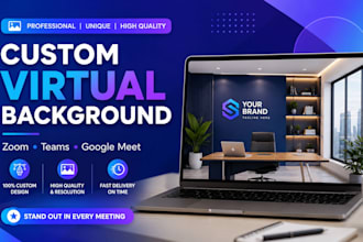 design creative custom zoom meeting backgrounds