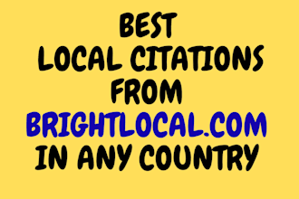 create local citations from brightlocal in USA, UK, aus, canada