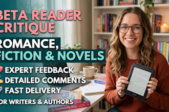 provide a professional developmental beta read and fiction
