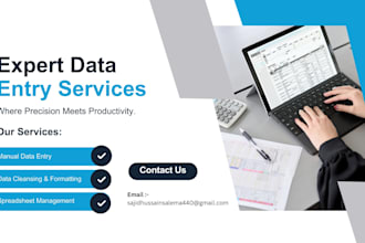 do data entry, excel, copy paste and web research