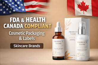 design fda, health canada compliant cosmetic packaging and labels