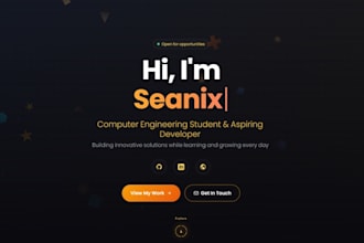 make you a modern frontend landing page website