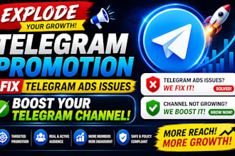 do telegram promotion fix telegram ads issues boost your telegram channel