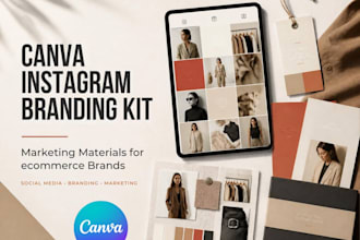 design a canva electronic brand media kit and promotional marketing materials