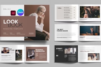 design editable industrial wholesale marketing product catalog lookbook magazine