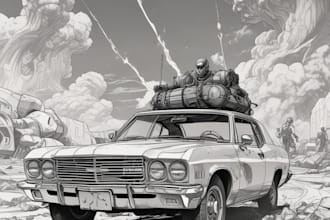 comic book illustration with comic book illustrator