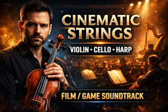 record violin viola cello harp thermin for film orchestra and cinmatic perfomanc