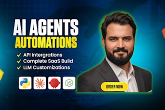 develop custom ai agents, agentic saas, and multi agent systems