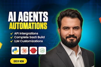 develop custom ai agents, agentic saas, and multi agent systems