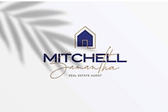 design modern real estate logo, property, realtor and construction branding