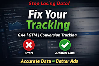 set up and fix ga4, GTM, and google ads conversion tracking accurately