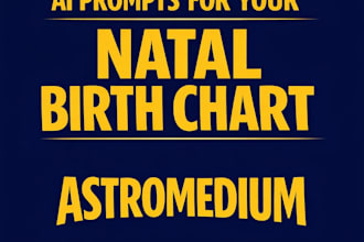 give you custom ai prompts tailored to you natal birth chart for self guidance