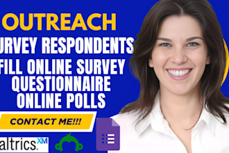 get targeted survey respondents to fill online survey, polls for real responses