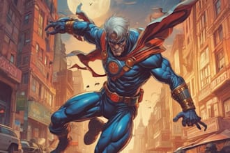 comic book illustration with comic book illustrator
