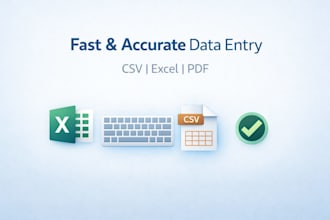 simple data entry and CSV file processing