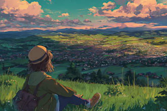 do anime style art with simple background