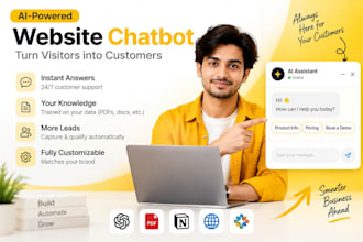 build ai chatbot, website chatbot, ai agent for your business