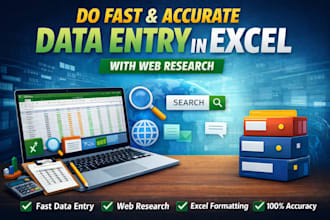 do fast and accurate data entry in excel with web research