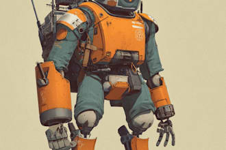 high quality robot, mecha concepts