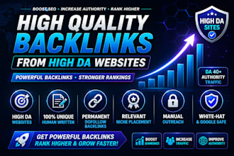 high quality backlinks from high da websites