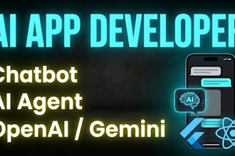 build ai chatbot app or ai mobile app using openai or gemini